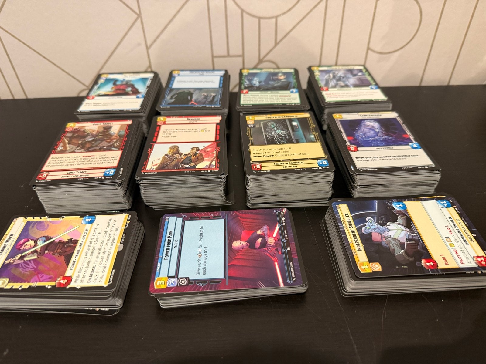 1000 Star Wars Unlimited kaarten - Series 1-5, Verzenden, Gebruikt, Spel