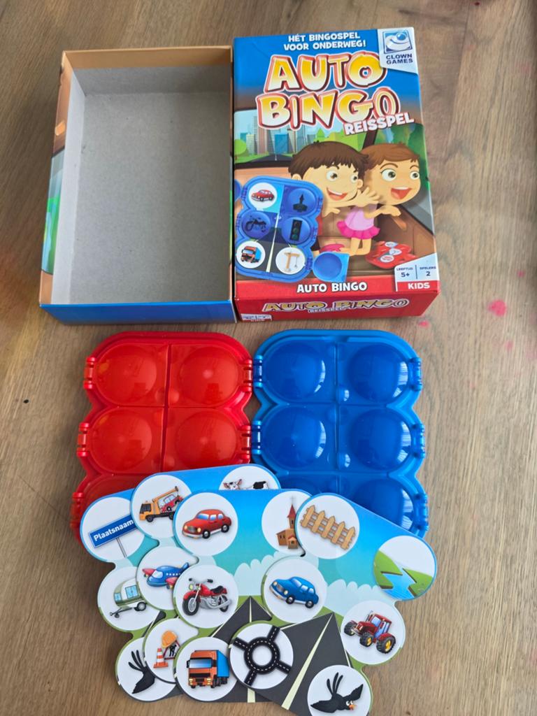 Auto Bingo Reisspel - Het bingospel voor onderweg!, Clown Games, Gebruikt, Een of twee spelers, Ophalen of Verzenden