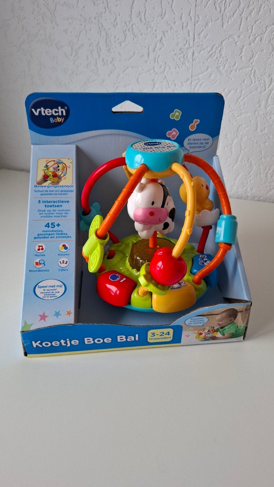 VTech Baby Koetje Boe Bal - Interactief Speelgoed, Ophalen of Verzenden, Nieuw, Overige typen, Met geluid