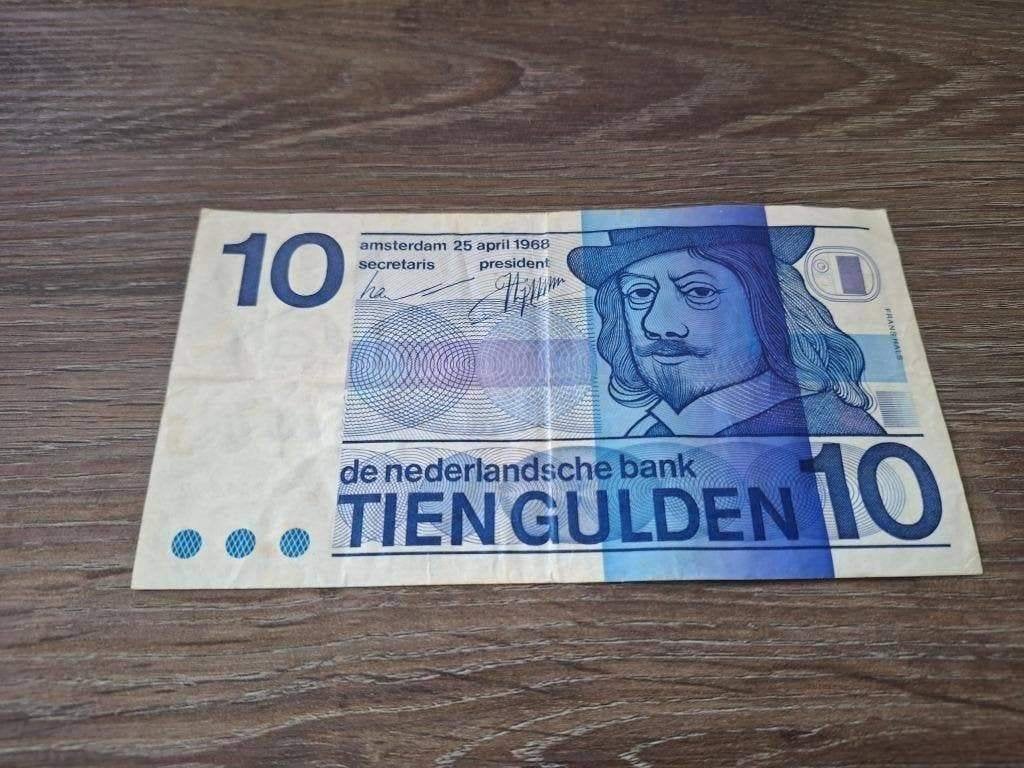 Biljet 10 gulden Frans Hals, 1968, Postzegels en Munten, Ophalen of Verzenden, 10 gulden