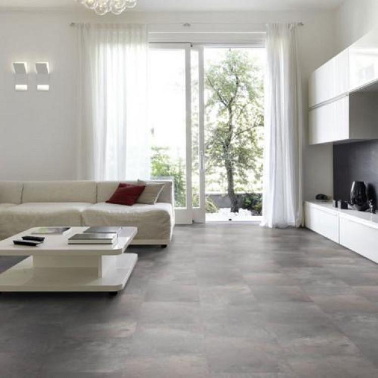 Waterbestendig Tegel Laminat Cement Screed Taupe Easy click, Visio grande waterbestendig tegel laminaat beton grijs, 75 m² of meer
