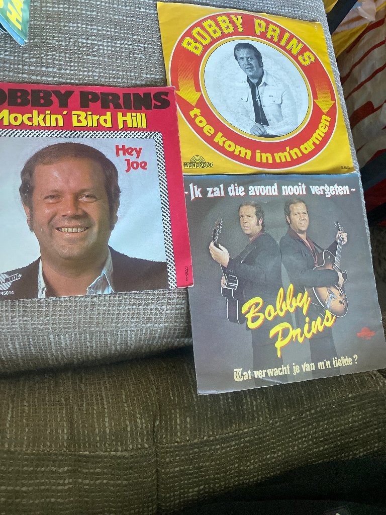 Bobby Prins singles - Ook los te koop!, Cd's en Dvd's, Vinyl Singles, Gebruikt, 7 inch, Ophalen of Verzenden, EP