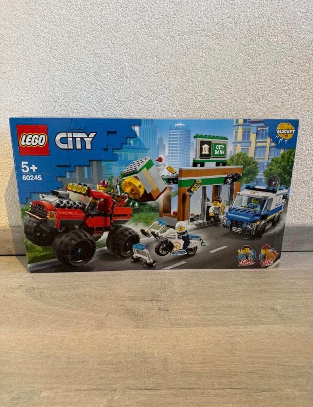 LEGO 60245: politie Monster Truck Heist (compleet + doos), Lego, Ophalen of Verzenden, City, Gebruikt