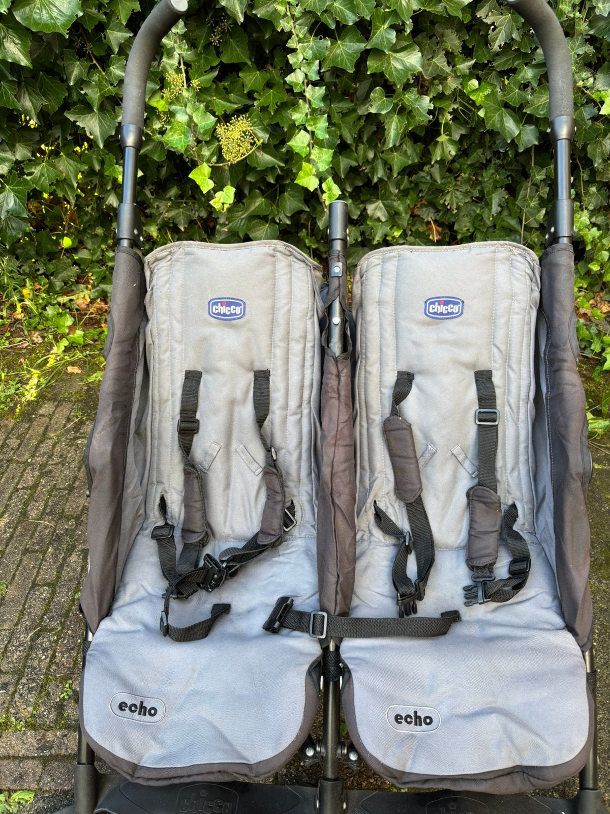 Tweeling buggy met zonneklep chicco, Ophalen, Gebruikt, Kinderwagen of Buggy