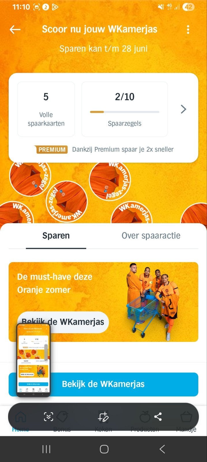 5 volle spaarkaarten Albert Heijn WKamerjas actie, Ophalen of Verzenden, Winkel, Super of Benzinepomp, Volle spaarkaart