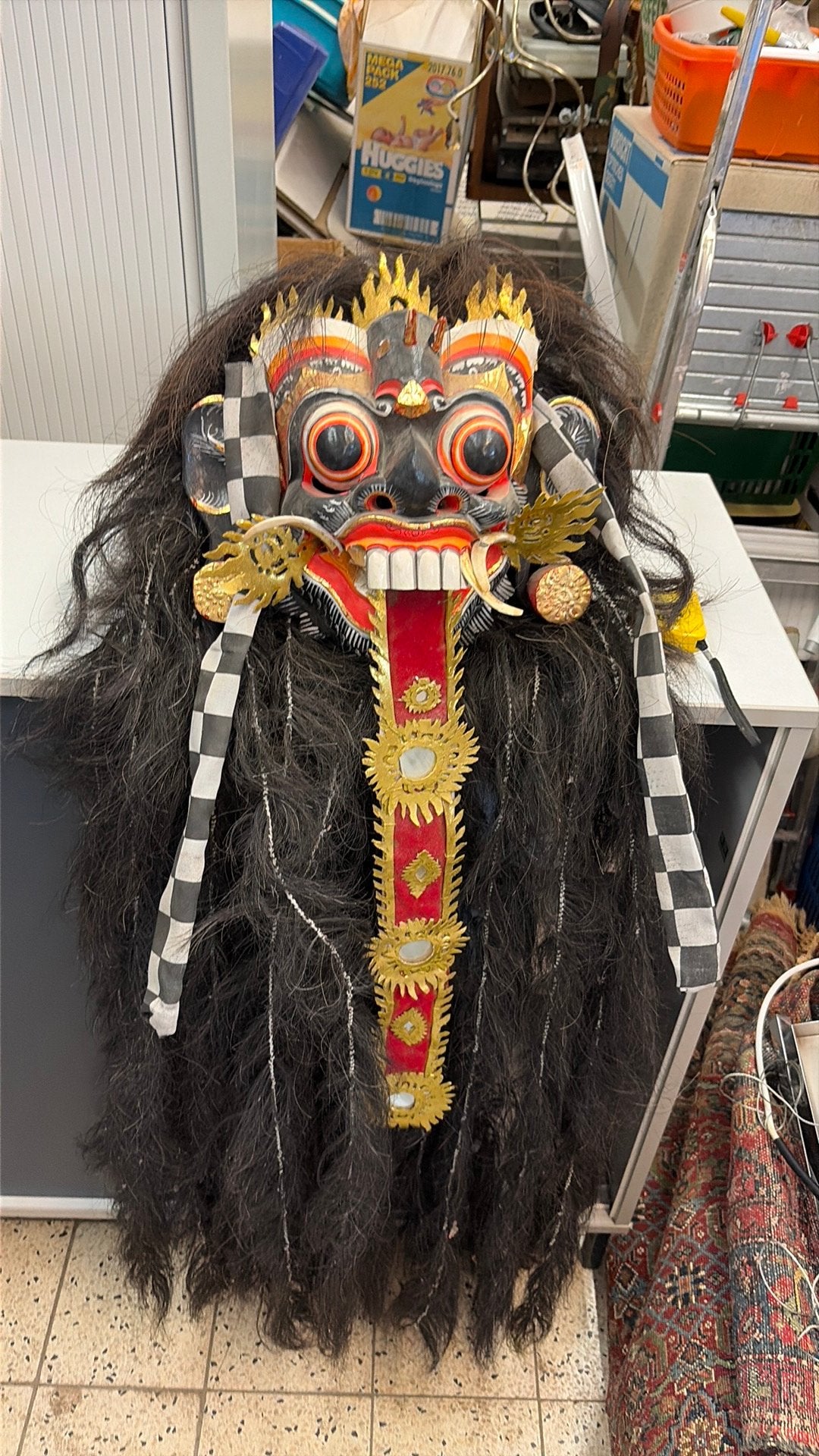 Masker van hout, Ophalen, Zo goed als nieuw, Halloween of Griezel