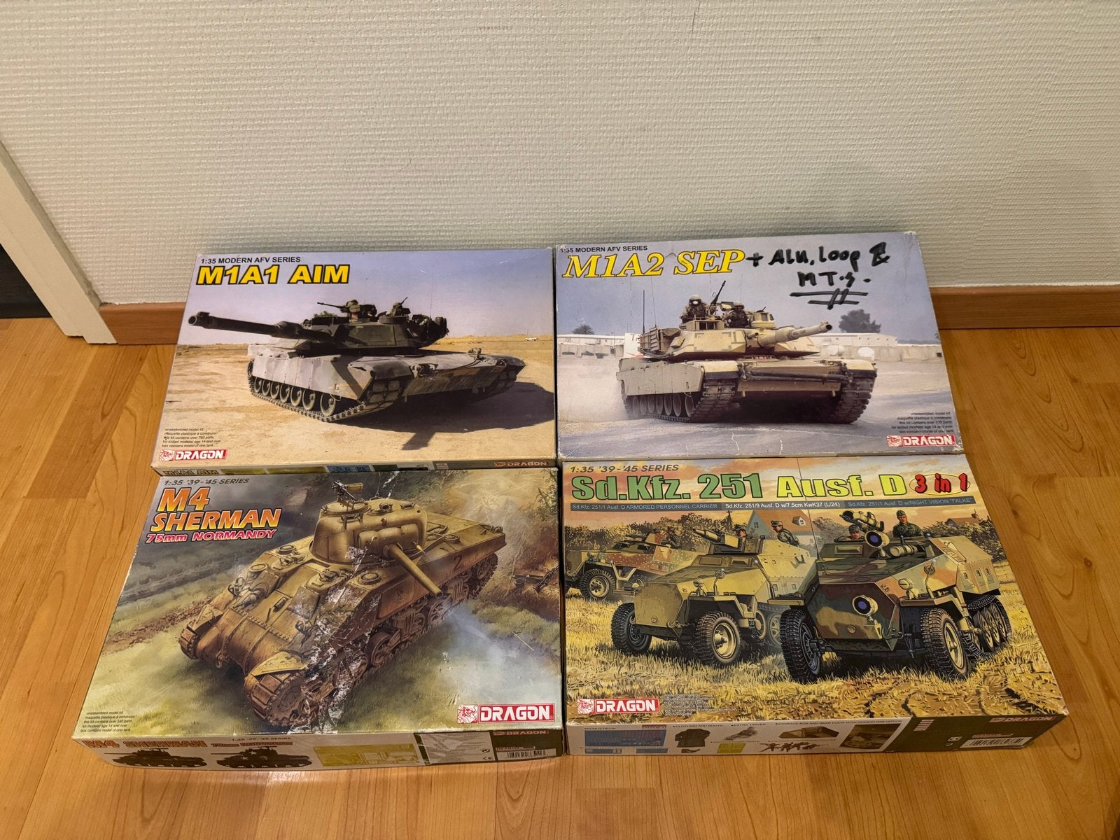 4x Dragon Modelbouw Tanks WO2/Heden 1/35, Ophalen of Verzenden, Nieuw, 1:32 tot 1:50, Tank