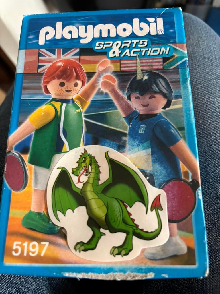 Playmobil 5197 sports en action tafeltennissers, Kinderen en Baby's, Speelgoed | Playmobil, Verzenden, Nieuw, Complete set