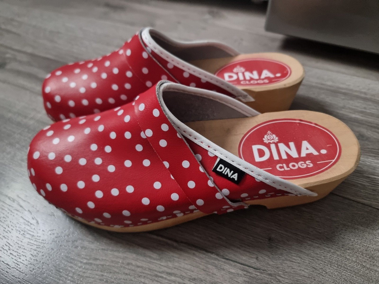 Rood dames leren klompen Dina, maat 39, Nieuw (JM5), Ophalen of Verzenden, Nieuw, Rood
