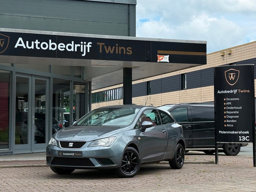 SEAT Ibiza SC 1.2 style|navi|stoelverw|nw ketting, Auto's, Seat, Voorwielaandrijving, Stof, Gebruikt, Zwart