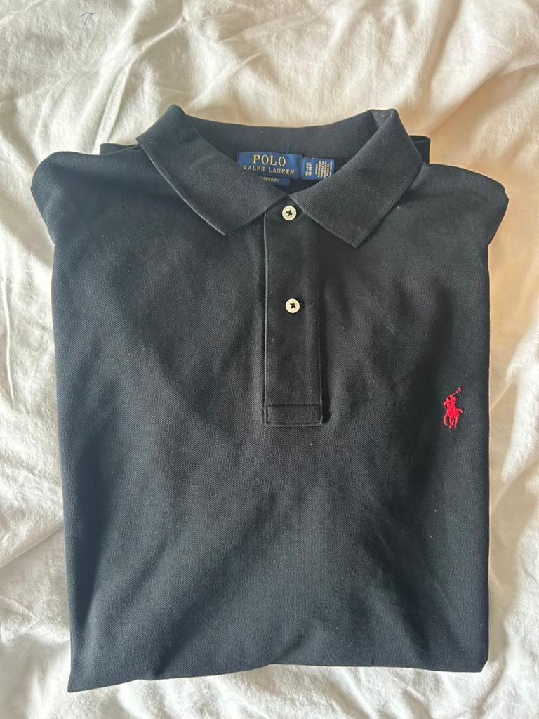 Ralph lauren polo zwart met rood paardje, Kleding | Heren, Polo's, Ophalen of Verzenden, Zo goed als nieuw, Overige maten, Zwart