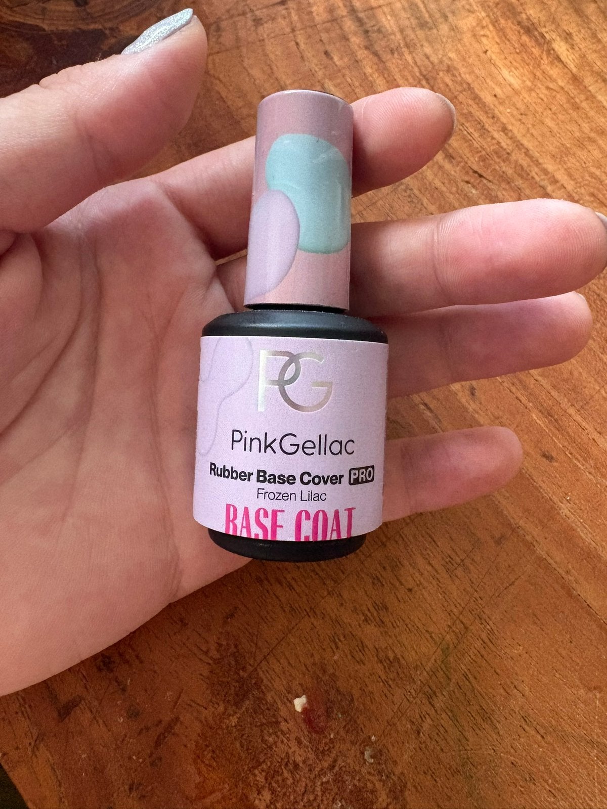 Pink gellac rubber base, Ophalen of Verzenden, Nieuw, Overige kleuren, Handen en Nagels