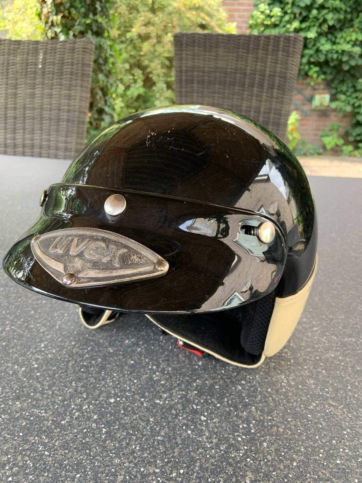Uvex De Ville scooterhelm - Zwart, Maat L, Zeer Netjes, Fietsen en Brommers, Brommerhelmen, Ophalen of Verzenden, Zo goed als nieuw