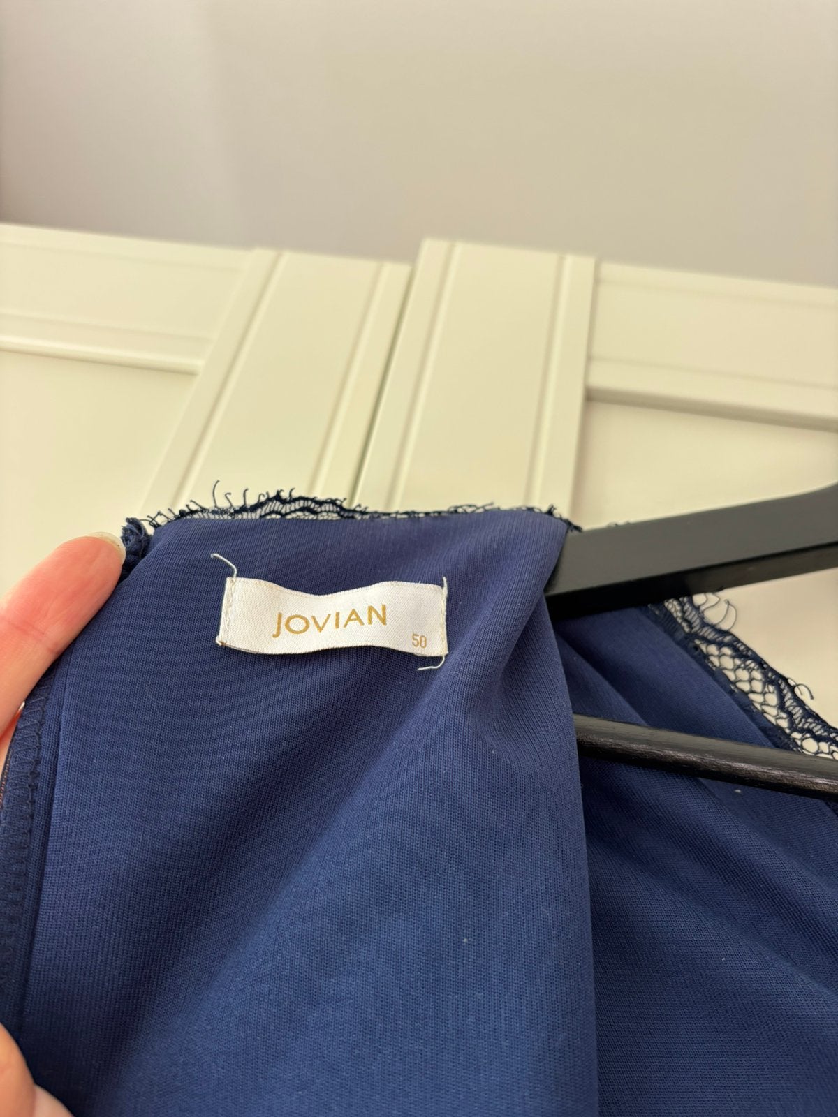 Navy blue gala / evening dress, Galajurk, Blauw, Maat 46/48 (XL) of groter, Ophalen of Verzenden