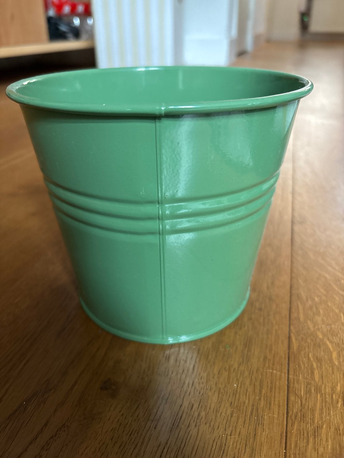 Groene plantenpot Dille & Kamille, Ophalen, Rond, Binnen, Zo goed als nieuw