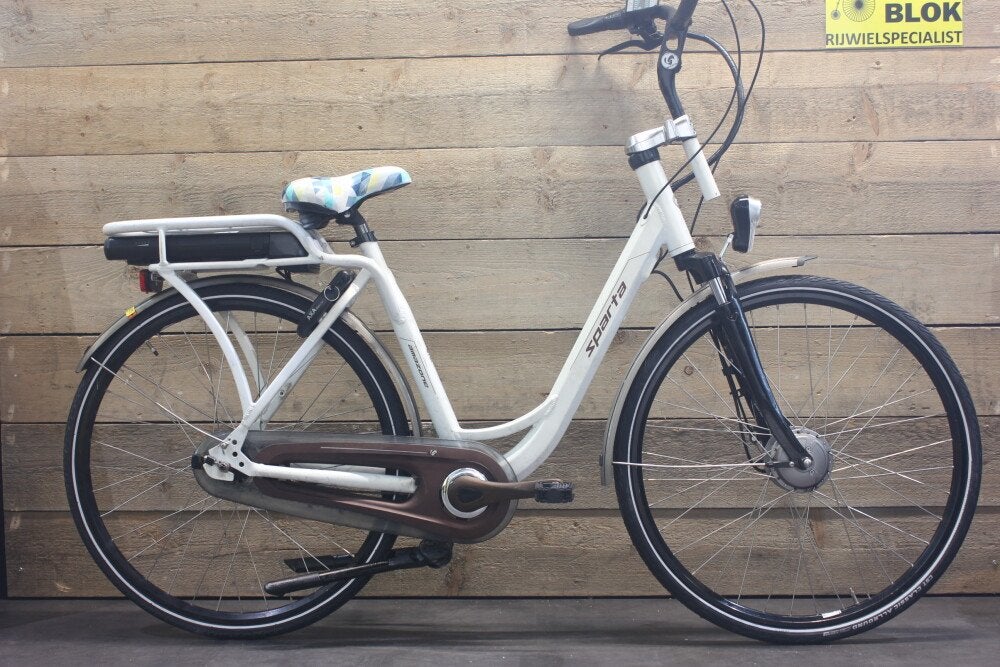 Sparta Amazone E-Moederfiets glans wit 3 mnd Garantie, Fietsen en Brommers, Niet ingevuld, Gebruikt, Niet ingevuld, Niet ingevuld