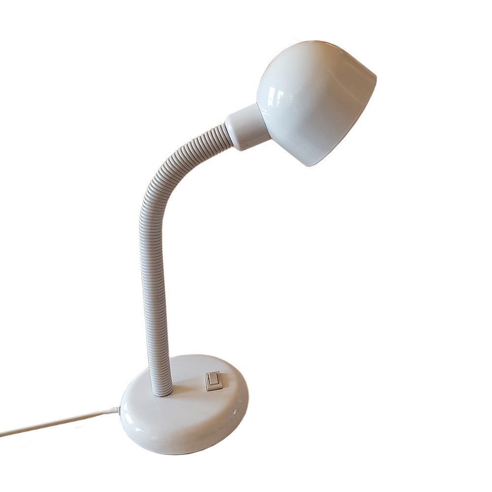 Vintage bureaulamp, Metaal, Wit, Gebruikt, -
