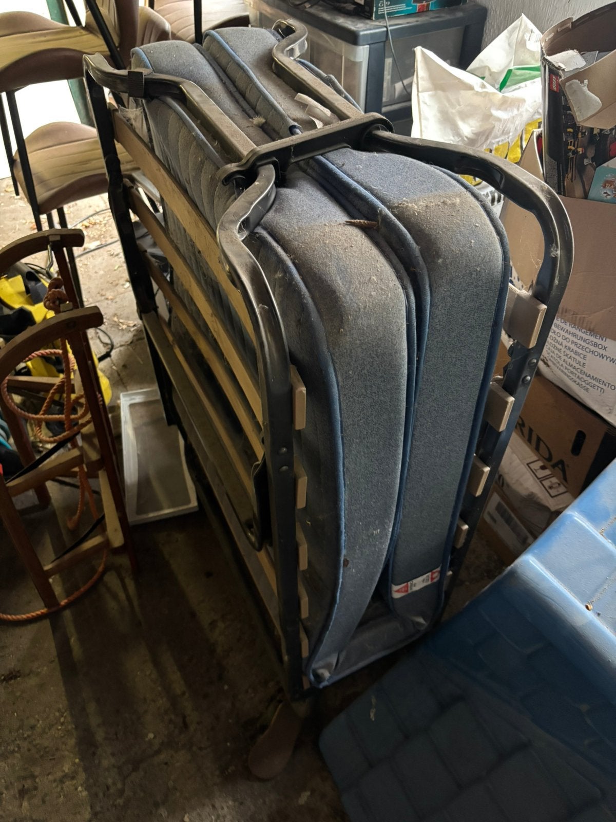 Opklap bed, Ophalen, Gebruikt, 90 cm, Eenpersoons