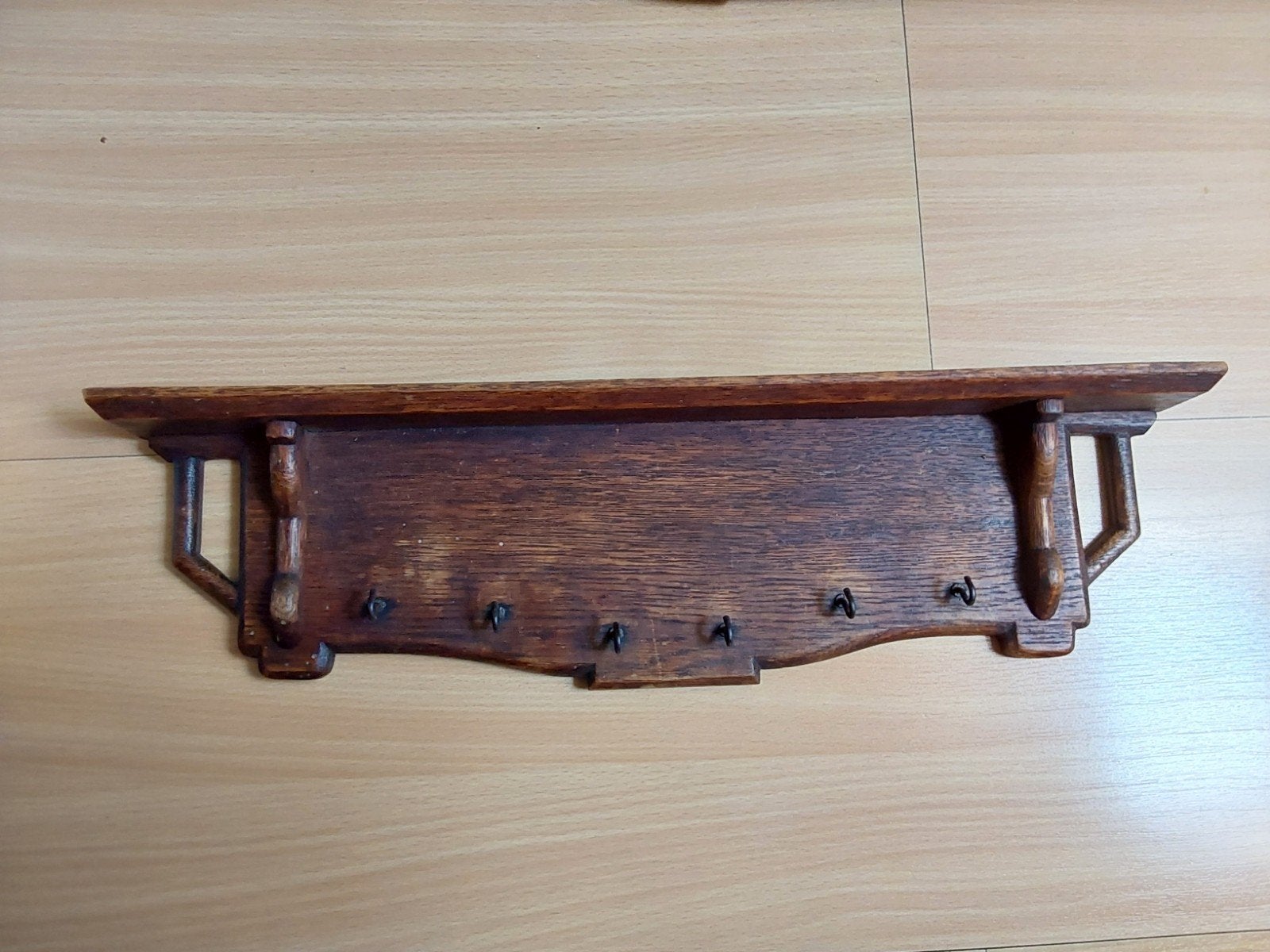 oud rekje, Ophalen of Verzenden, Hout, Wandkapstok, Minder dan 100 cm