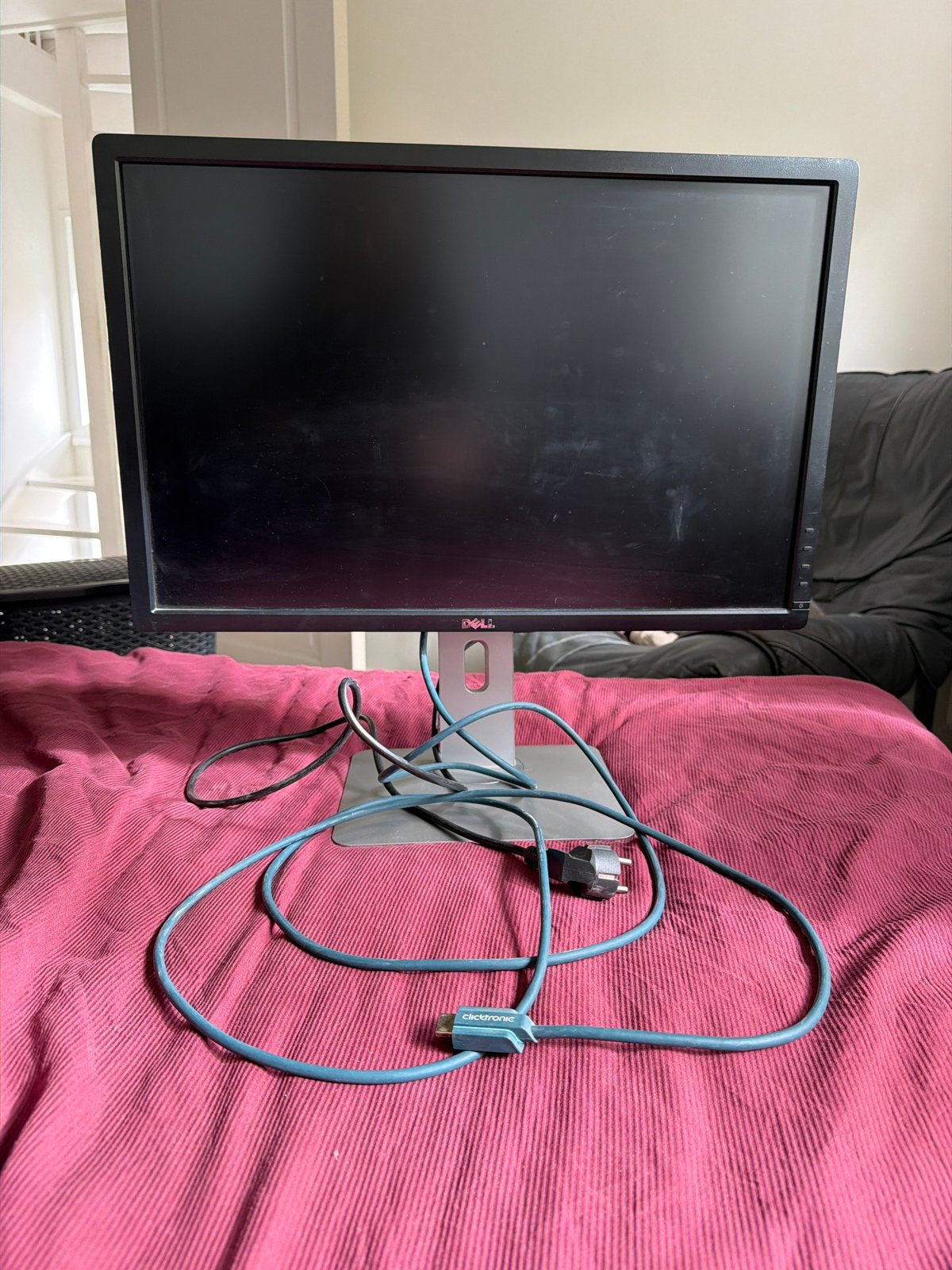 Dell U2412MB Monitor - 24 inch, Computers en Software, Ophalen, Gebruikt, IPS, In hoogte verstelbaar
