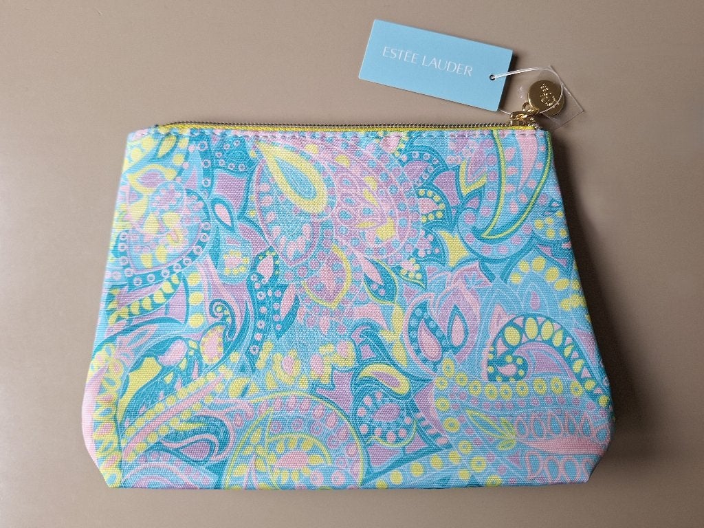make up tasje ESTÉE LAUDER paisley, Sieraden, Tassen en Uiterlijk, Toilettassen, Ophalen of Verzenden, Nieuw, Geel, Dame