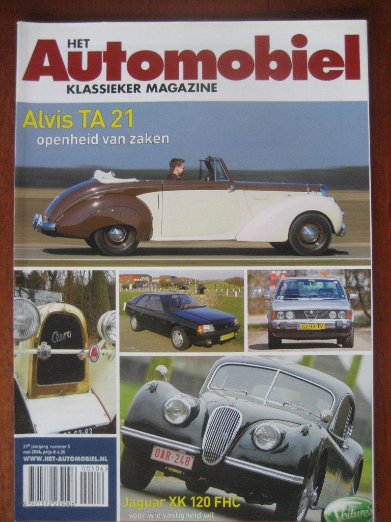 Het Automobiel 5 2006 Alvis TA21, XK 120, Alfa Sei, Aero 18, Ophalen of Verzenden, Nieuw, Alfa Romeo