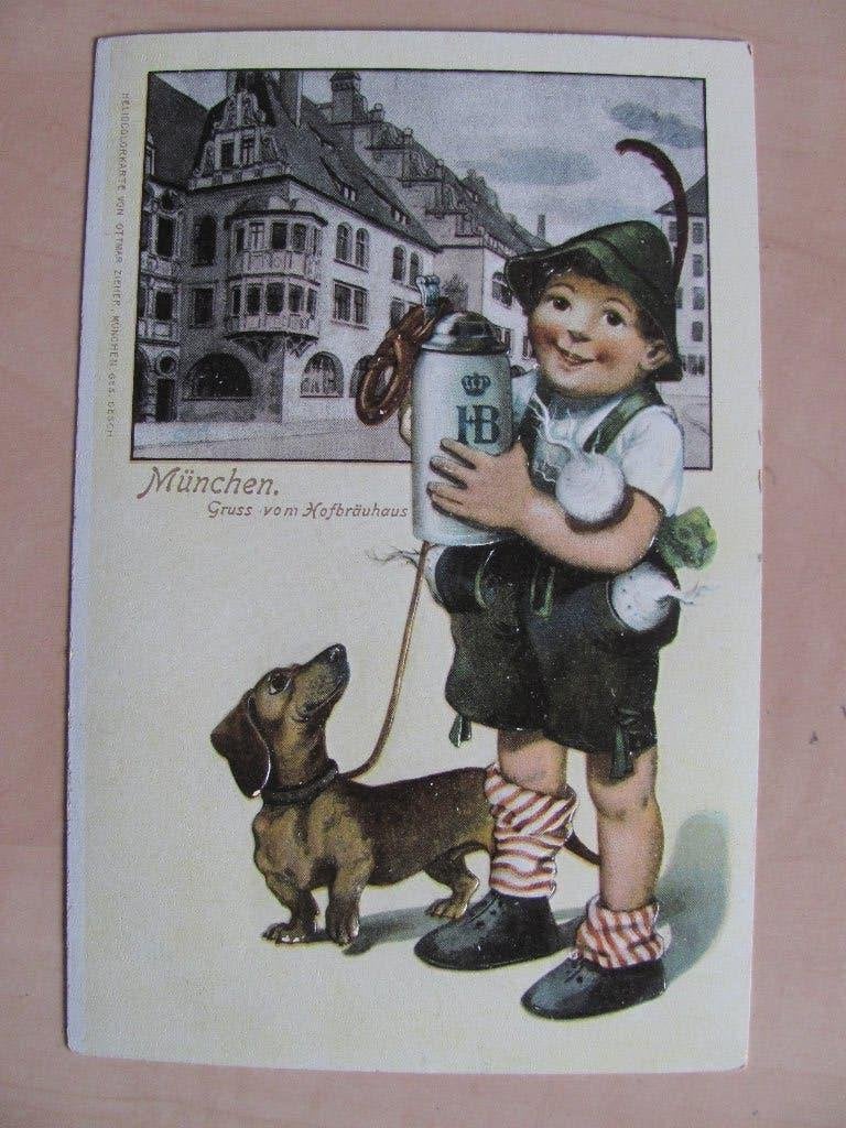 HOFBRÄUHAUS MÜNCHEN, zeer vroege kaart ca. 1890, Ophalen of Verzenden, Voor 1920, Duitsland