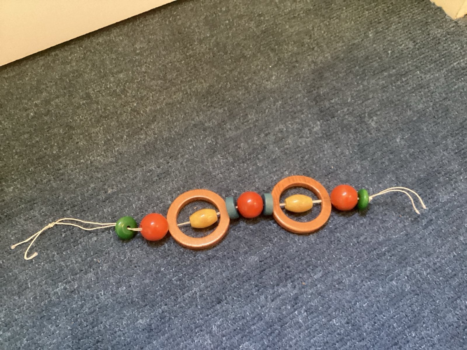 Vintage houten boxhanger / kinderwagenhanger, Ophalen of Verzenden, Gebruikt, Overige typen