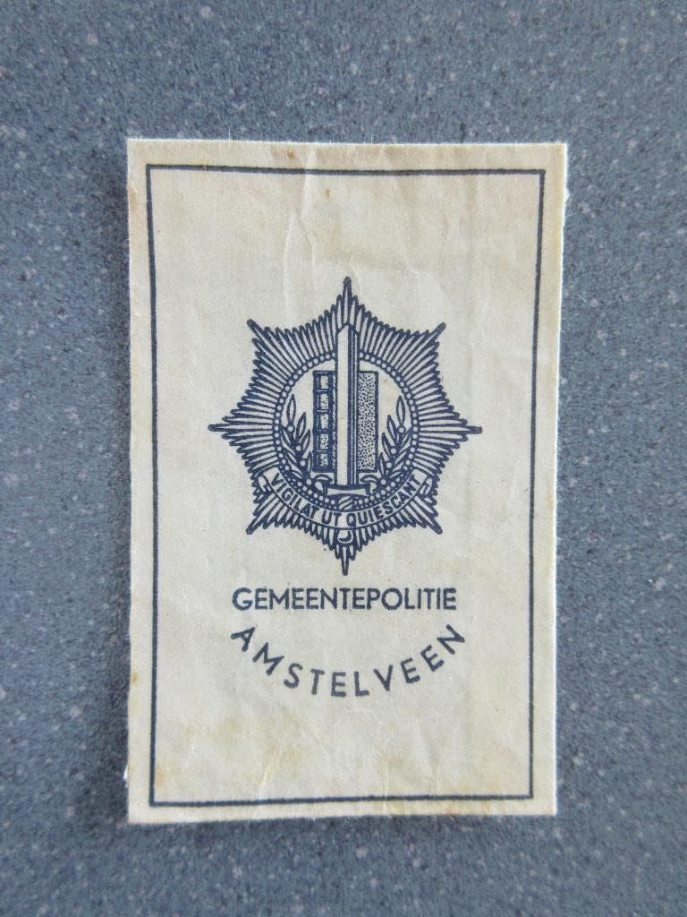 Amstelveen, Gemeentepolitie, Verzenden, Nederland