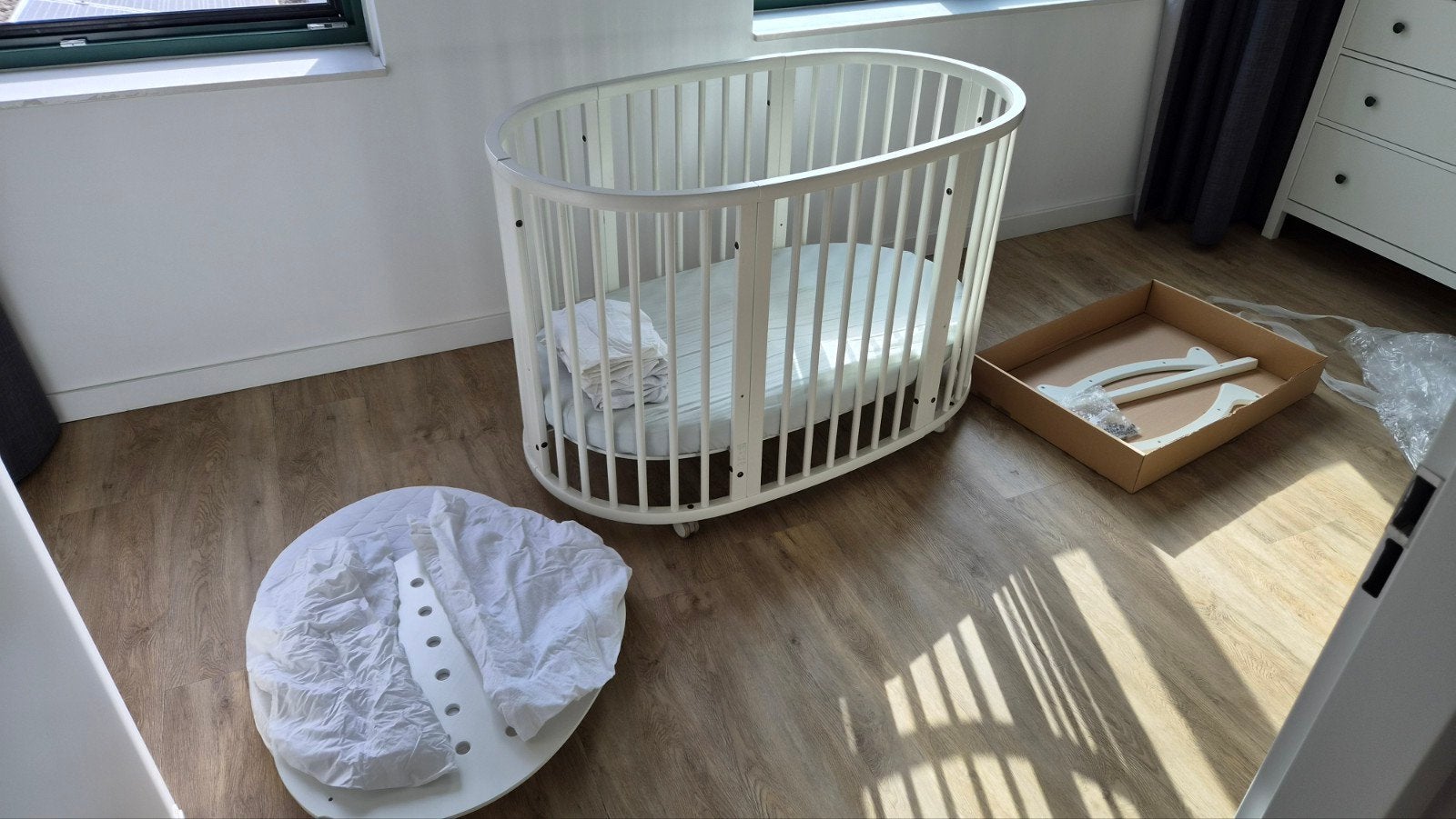 Stokke Sleepi Mini en Bed met accessoires, Ophalen