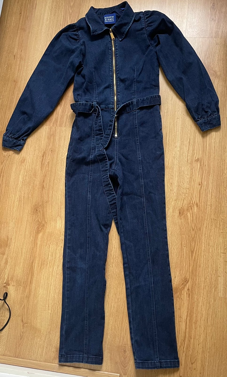 Jeans jumpsuit scotch soda, Kleding | Dames, Ophalen of Verzenden, Zo goed als nieuw, Maat 38/40 (M), Blauw