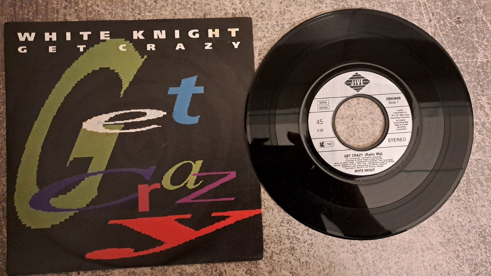 White Knight  - get crazy, Gebruikt, 7 inch, Pop, Fotohoes
