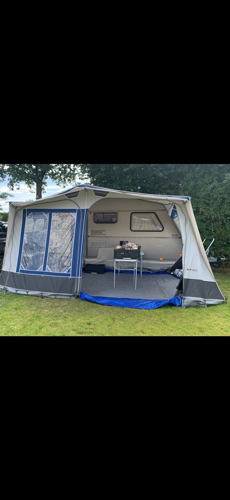 Kip voortent omloopmaat 816-822cm, Ophalen, Zo goed als nieuw
