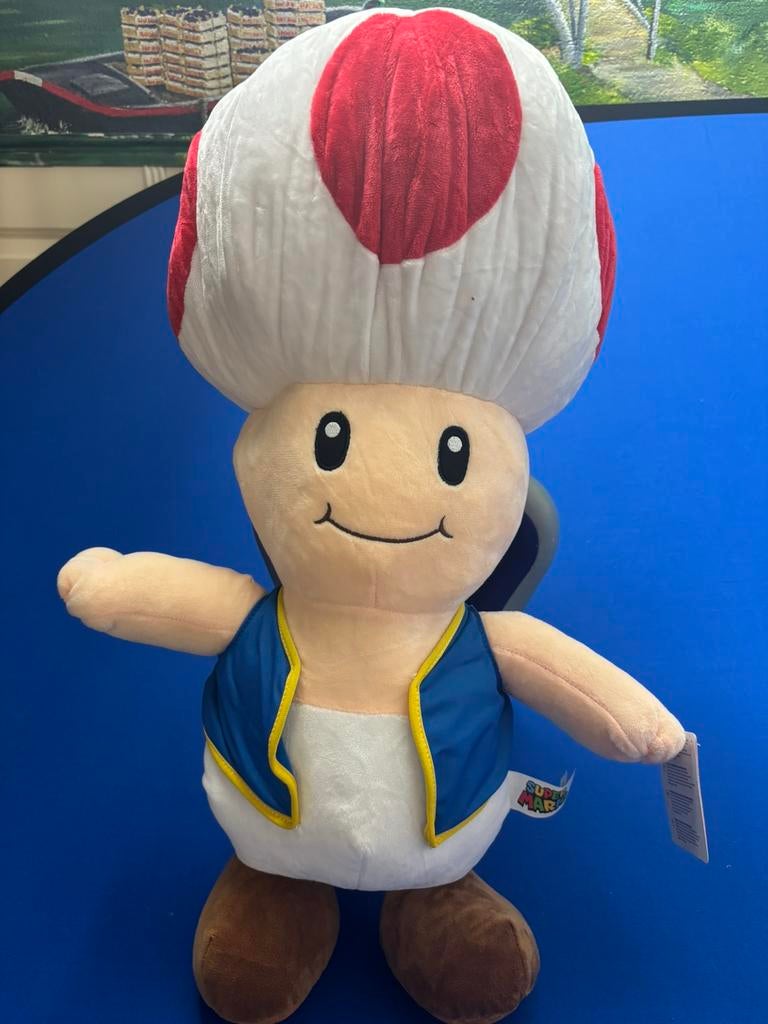 Toad, Mario Bros / Nieuw / 50cm, Overige typen, Nieuw, Ophalen of Verzenden, Wasbaar