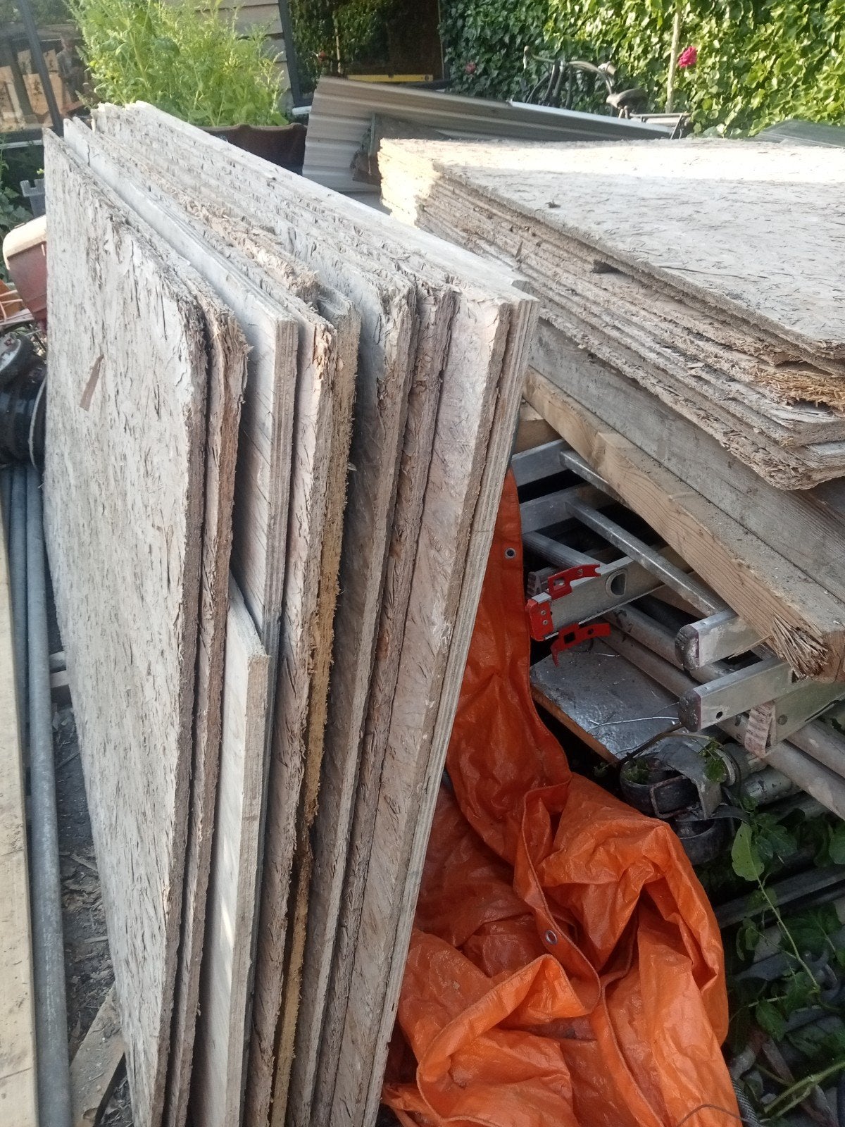 Gebruikte OSB platen 15mm en 18mm - Ideaal voor bekisting, Doe-het-zelf en Verbouw, Platen en Panelen, Ophalen of Verzenden, Gebruikt