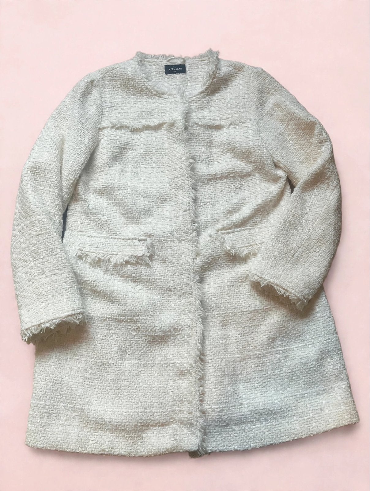 C&A The Outerwear Bouclé Jasje - Maat 42, Ophalen of Verzenden, Zo goed als nieuw, Maat 42/44 (L), Wit