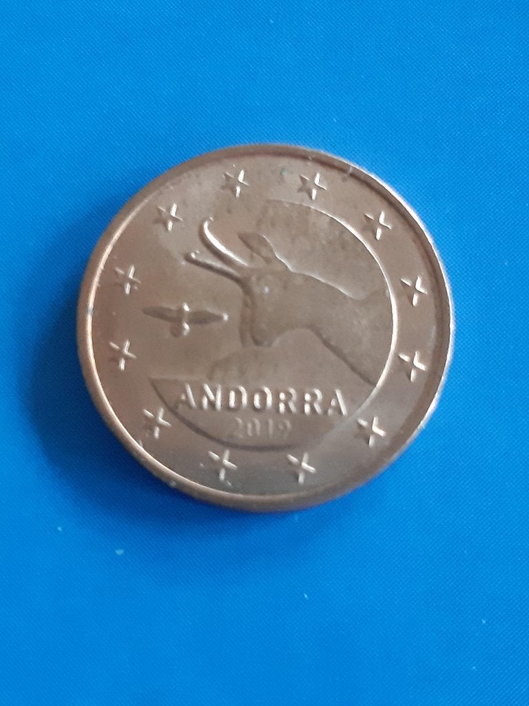 2019 Andorra 2 cent, Verzenden, Overige landen, 2 cent, Losse munt