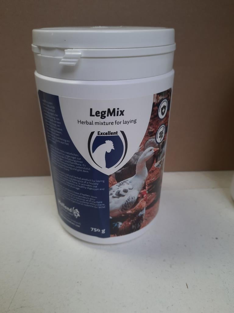3 potten exelent Legmix 750gram kruidenmix voor kippen, Ophalen of Verzenden, Pluimvee