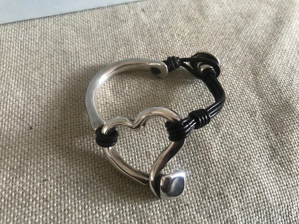 uno de 50 armband (112) weave heart, Sieraden, Tassen en Uiterlijk, Overige materialen, Nieuw, Ophalen of Verzenden, Met bedels of kralen