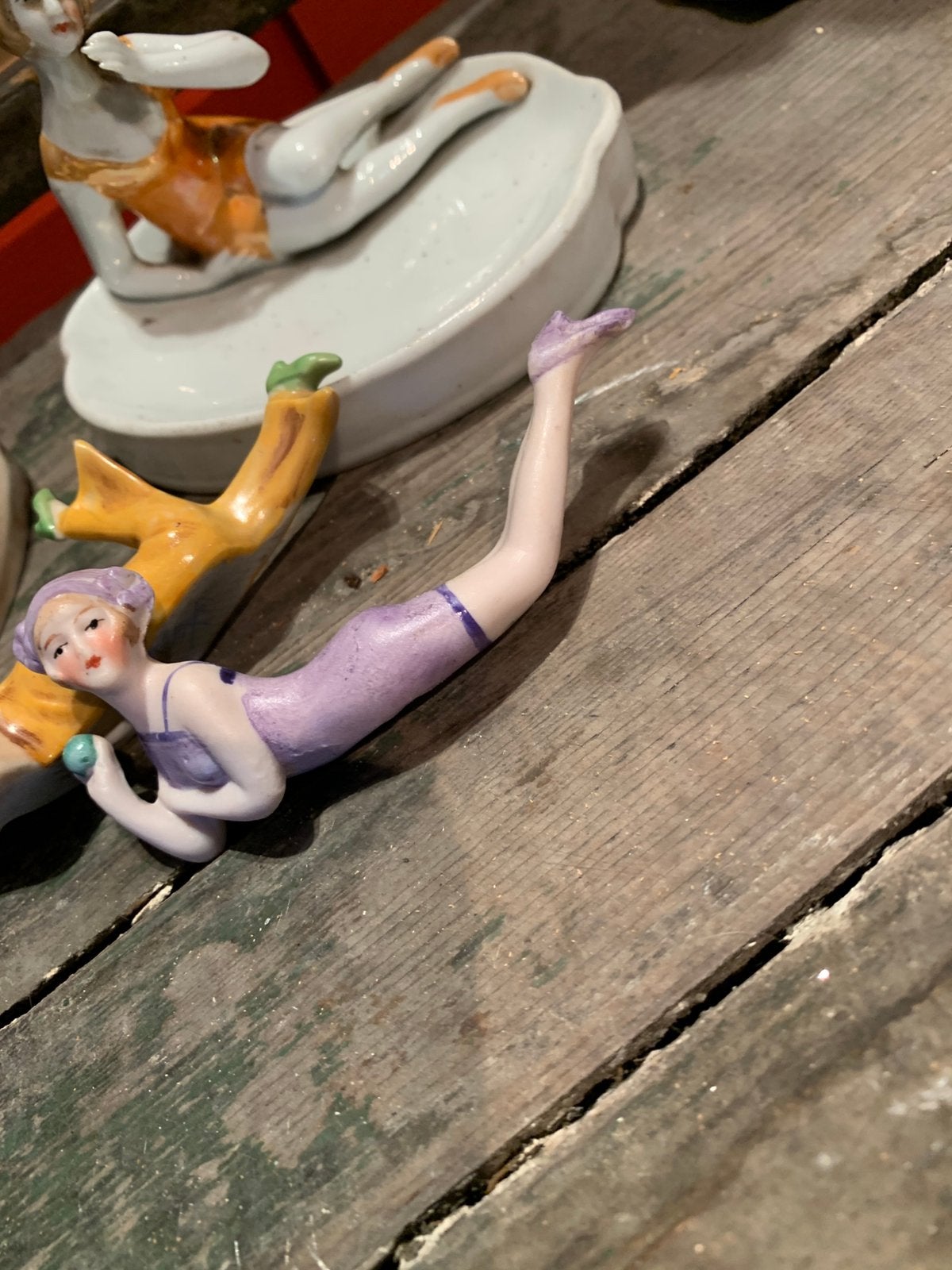 Originele bathing beauty flapper half doll, Ophalen of Verzenden