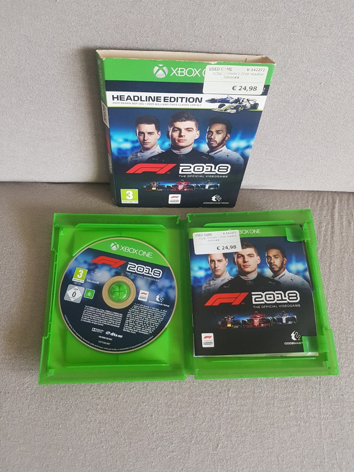 F1 2018 Headline Ed. Xbox One/Serie X, Verzenden, 1 speler, Racen en Vliegen, Zo goed als nieuw