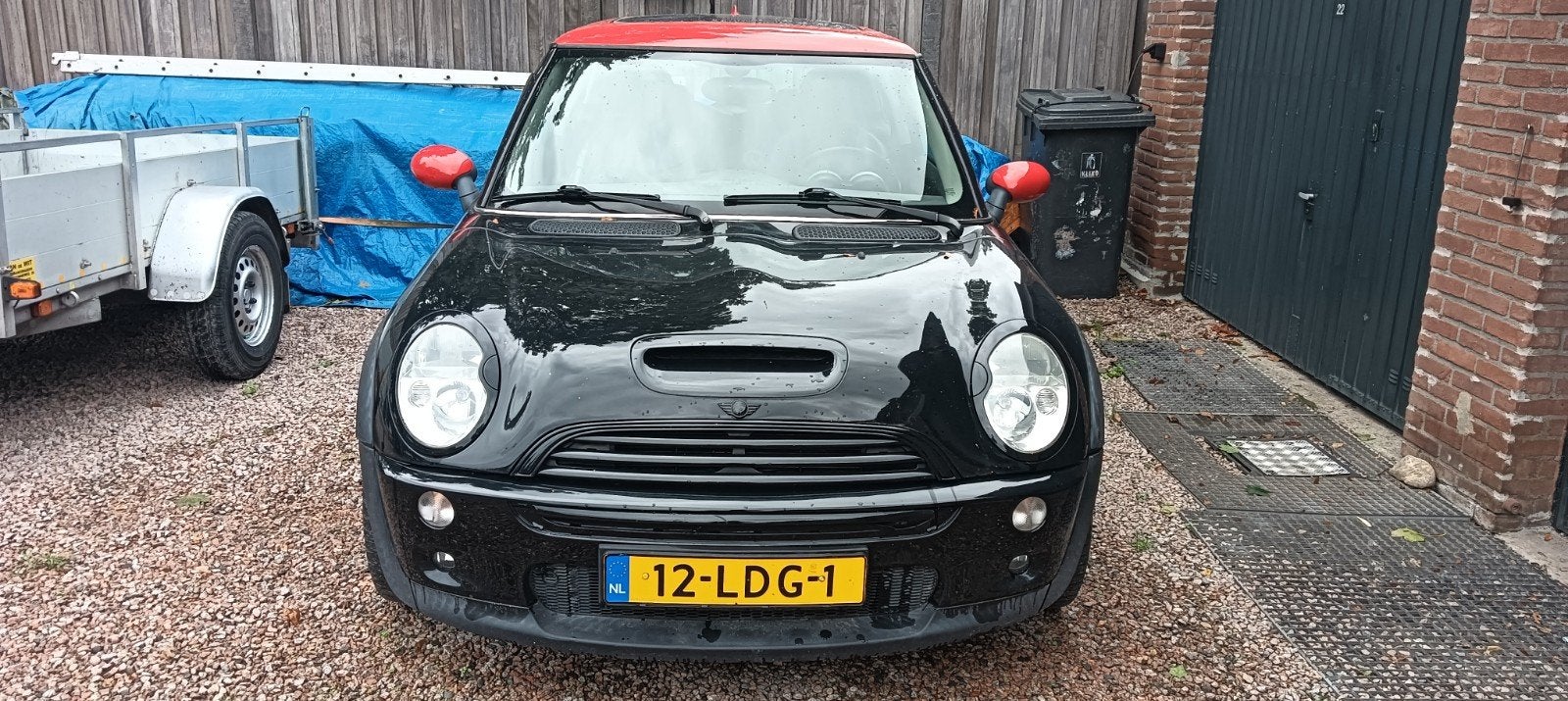 Mini 1.6 16V Cooper S 2003 Zwart, Auto's, Mini, Voorwielaandrijving, Zwart, 4 cilinders, 4 stoelen