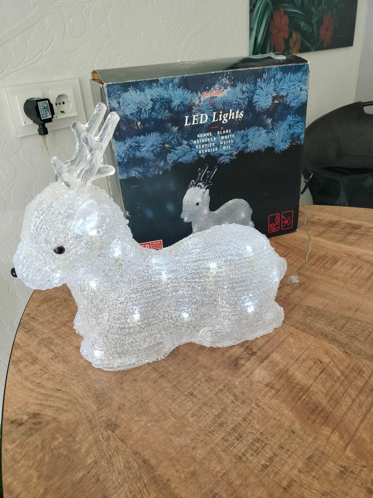 ledfiguur Rendier liggend, binnen en buiten, Diversen, Ophalen, Gebruikt