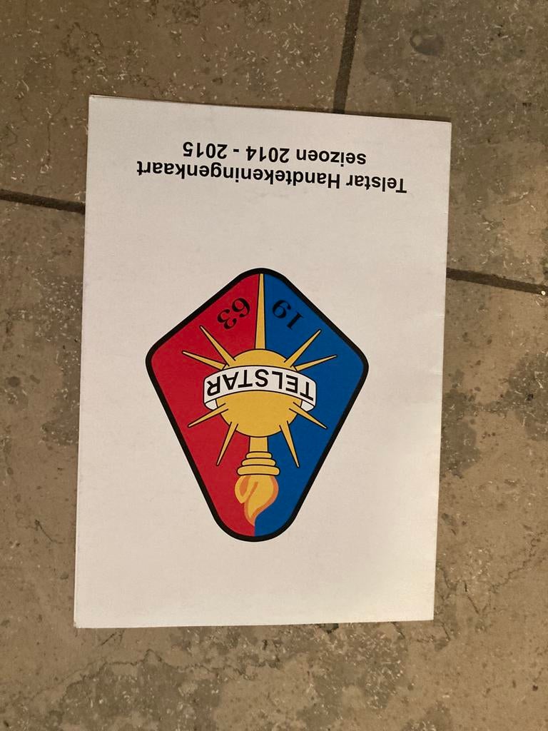 TELSTAR HANDTEKENINGENKAART 14-15, Verzamelen, Sportartikelen en Voetbal, Ophalen of Verzenden, Zo goed als nieuw, Overige binnenlandse clubs