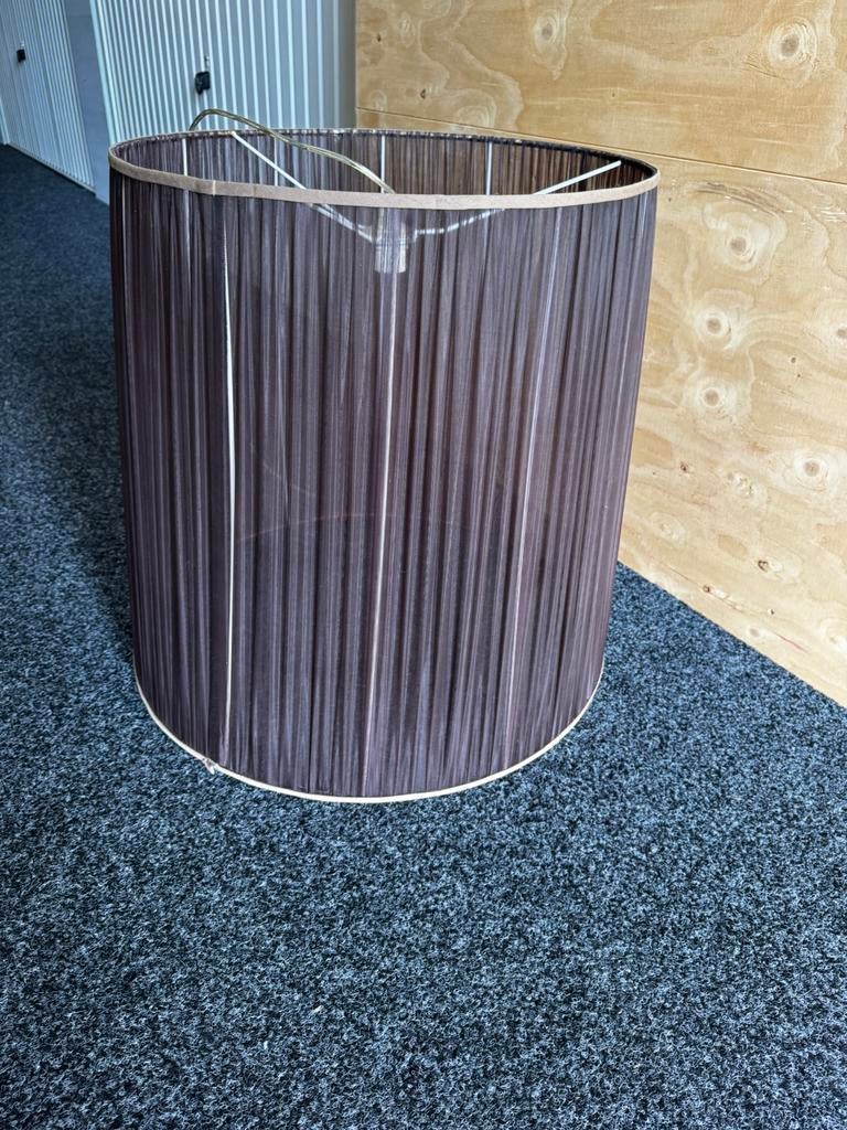 Xxl lampenkap bruin doorzichtig, Ophalen, Bruin, Rond, Zo goed als nieuw