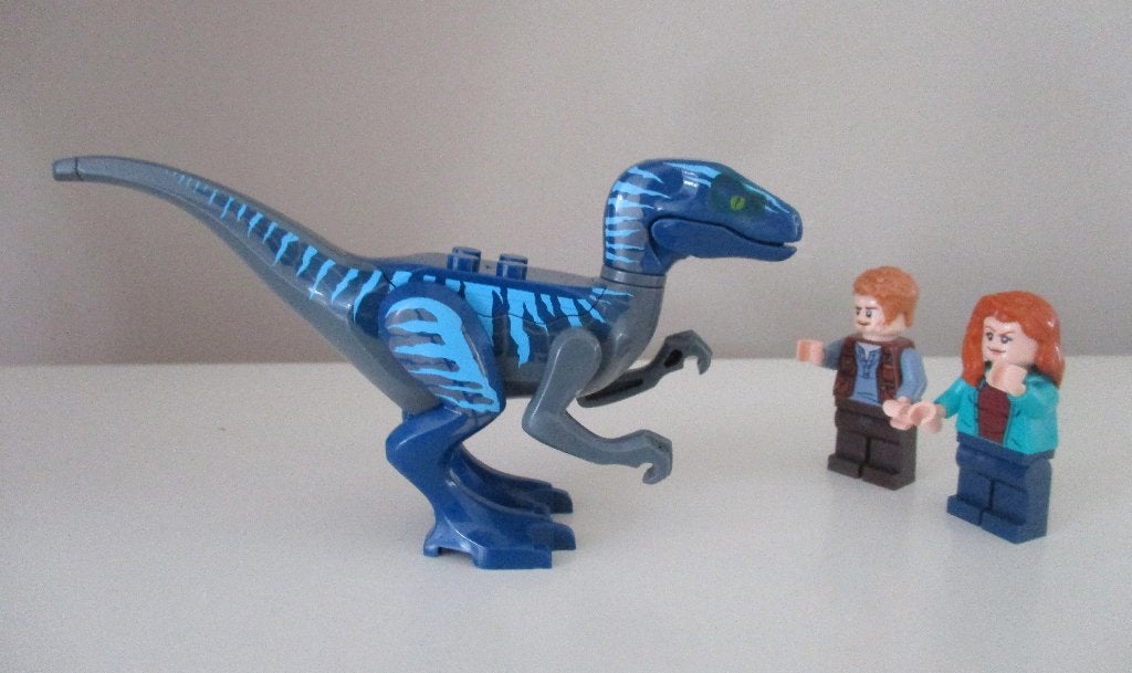 Jurassic World Park Dinosaurus Velociraptor raptor grijsblau, Ophalen of Verzenden, Nieuw