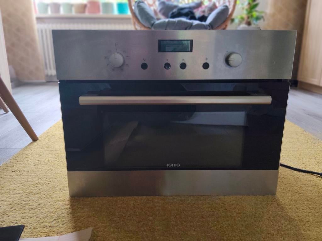 Ignis combi oven magnetron - Goede staat, Ophalen, Gebruikt, Oven met grill, Inbouw