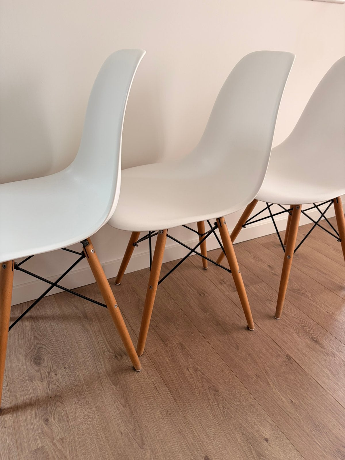 Eetkamerstoelen, Ophalen, Zo goed als nieuw, Wit, Vier