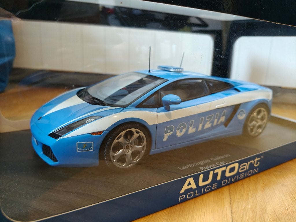 Autoart Lamborghini Gallardo Police 1:18, Hobby en Vrije tijd, Modelauto's | 1:18, Ophalen of Verzenden, Zo goed als nieuw, Auto