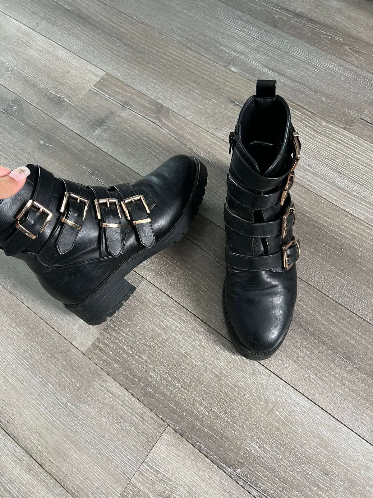 River Island laarsjes maat 37, Verzenden, Gedragen, Zwart, Lage of Enkellaarzen